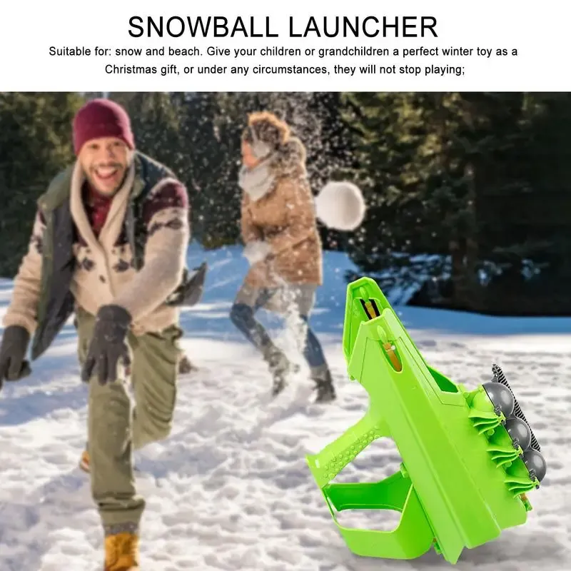 Tubes Snowball Launcher Snowball Snowball Snow Blasters Snowball Blasters Portable Inslip Małe zimowe zabawki na zewnątrz piłki śnieżnej