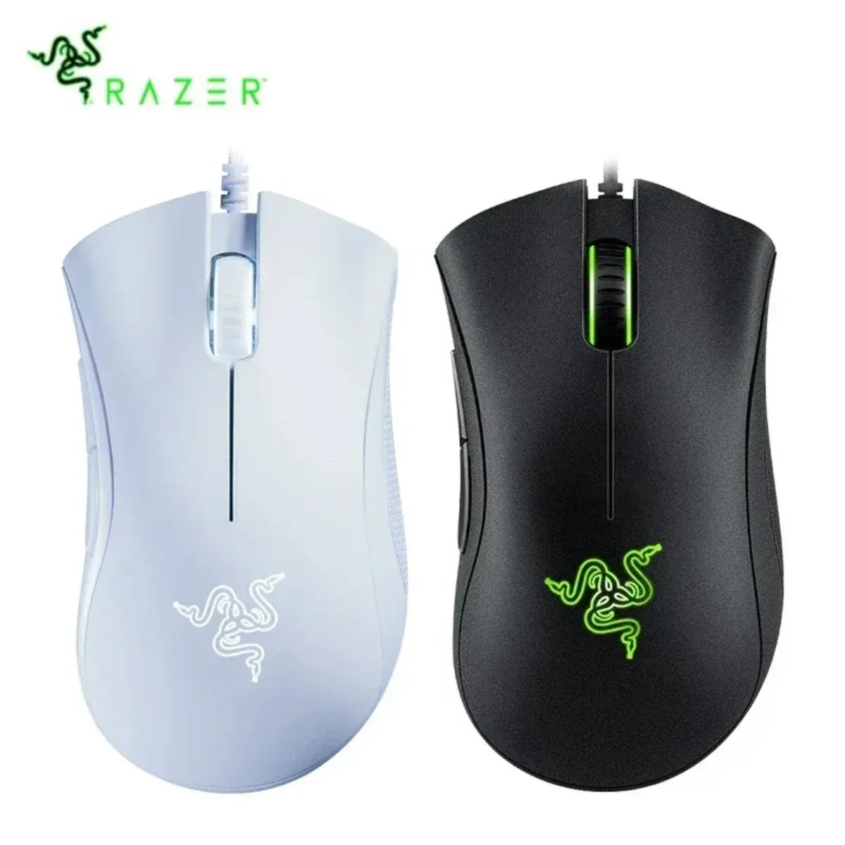 Topi razer deathadder topi topi da gioco cablato essenziale 6400dpi Sensore ottico 5 pulsanti indipendentemente per il giocatore di PC per laptop