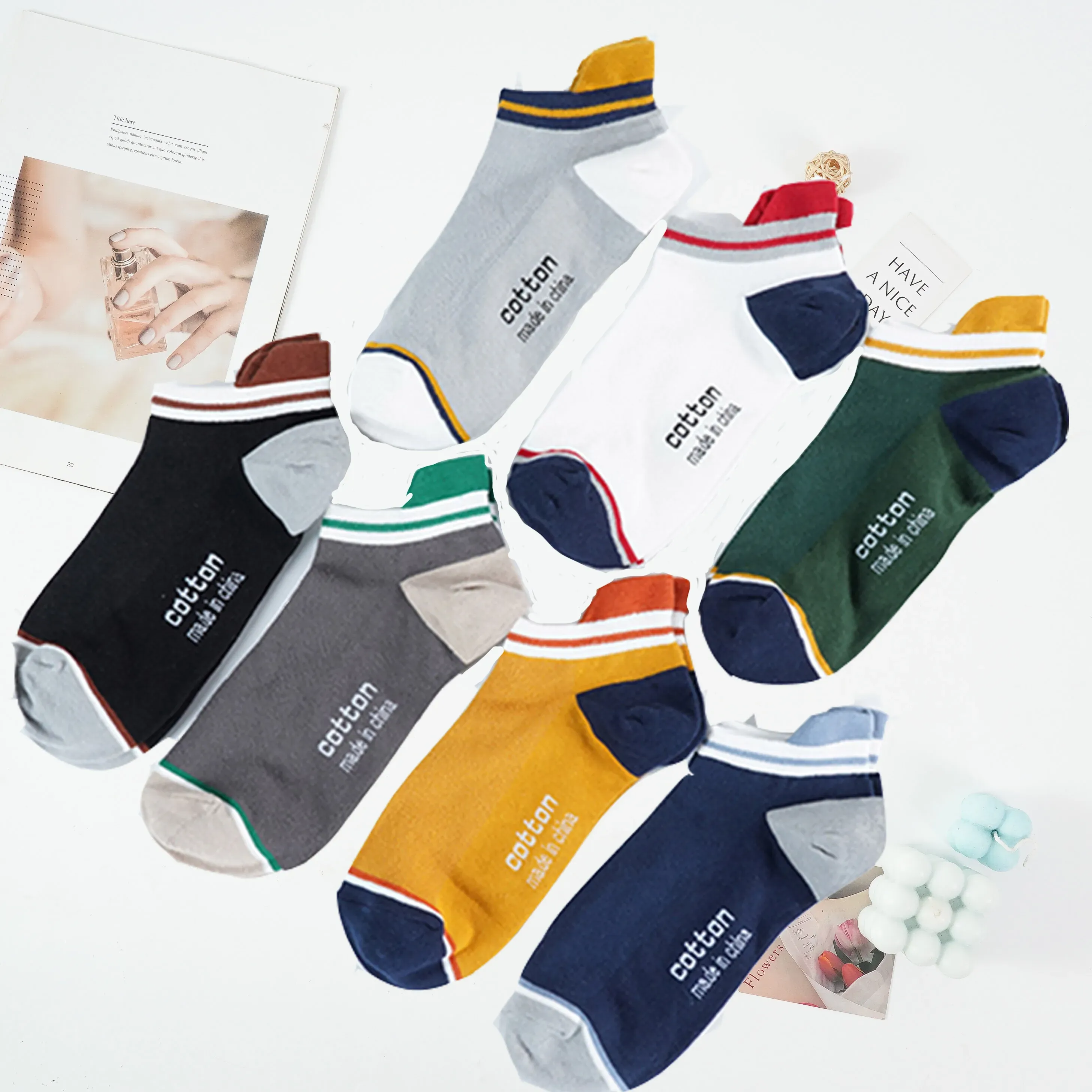 Players 7 Pairs/lot Men Cotton Socks Casual Fashion Street Short Unisex Breathable High Quality Low Tube High Heel Antiwear Plus Size