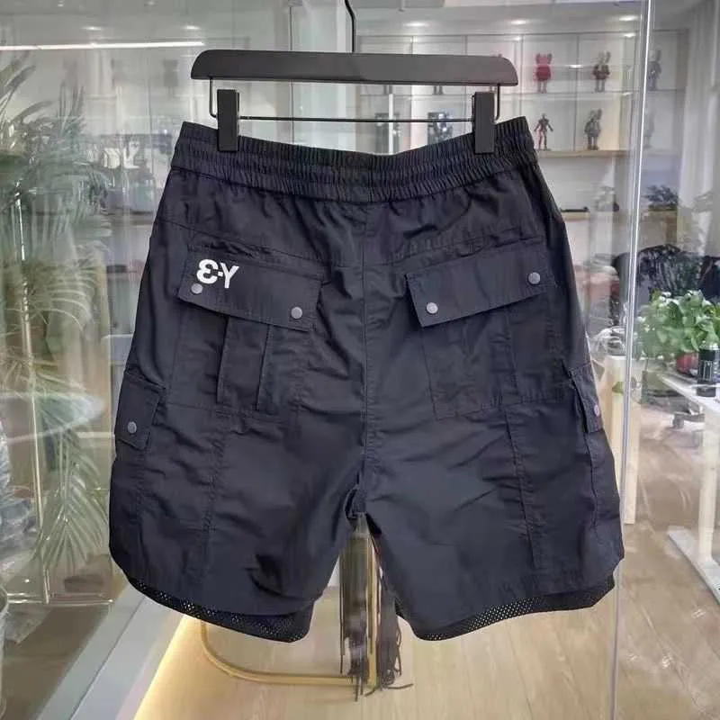 Shorts Men Women Beach Pants Y3 Casual Polyester Sports abbigliamento con design delle tasche