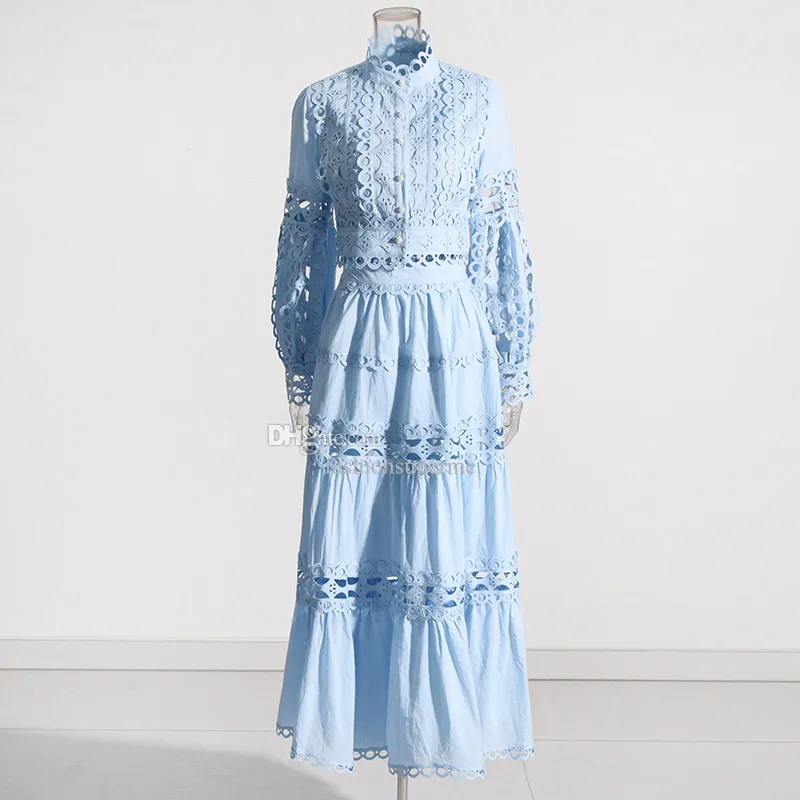 Womens Embroidered Cutout Dress Set Blue White Maxi... From Fashionsuperme, $60.16 | DHgate.Com Womens Embroidered Cutout Dress Set Blue White Maxi... From Fashionsuperme, $60.16 | DHgate.Com