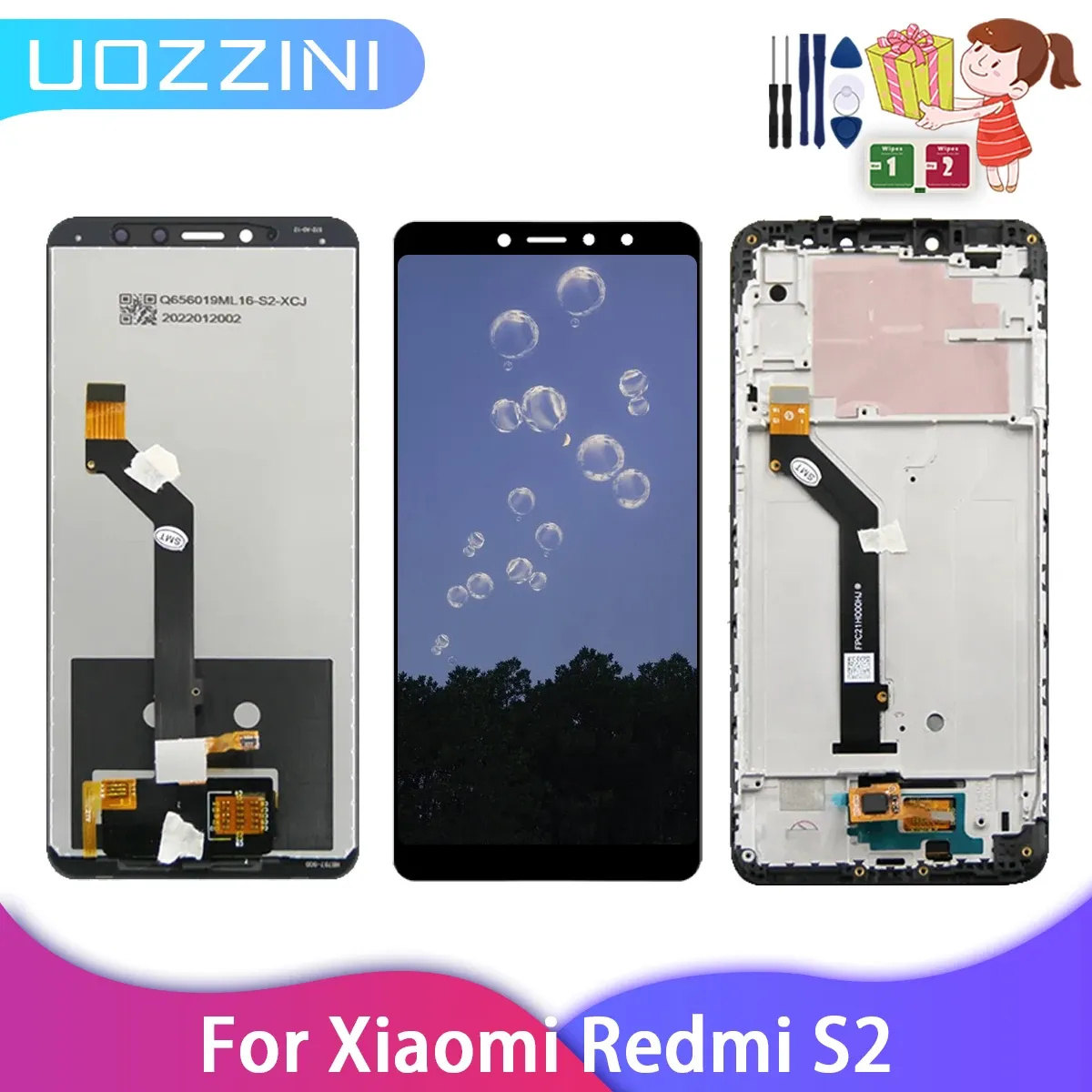 Schermate 5.99 '' originale per Xiaomi Redmi S2 LCD Visualizza touch Screen Digitazer Assembly Frame di sostituzione per Xiaomi Redmi S2 Testato