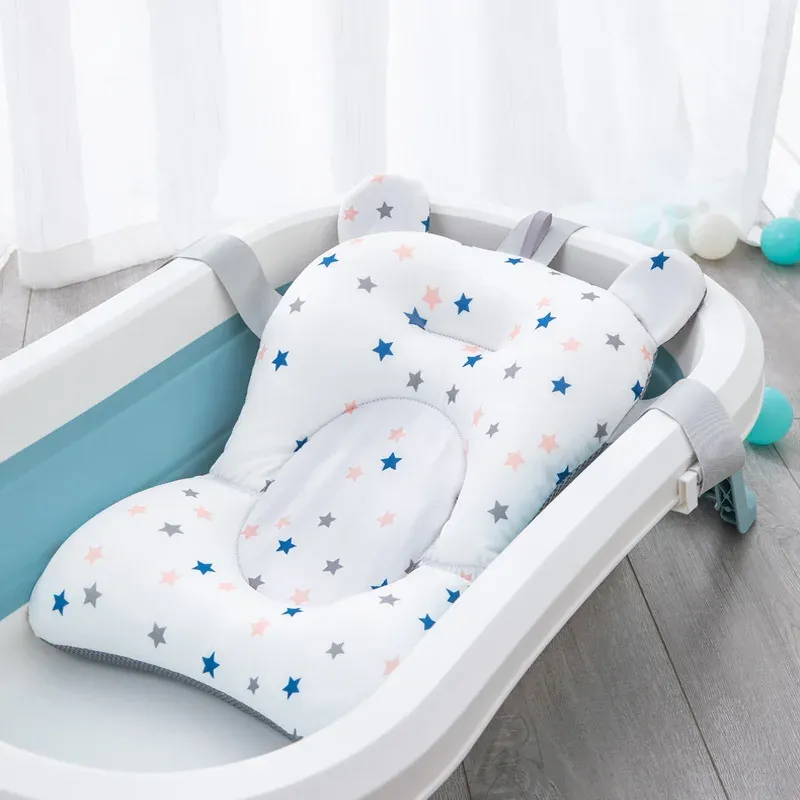 製品幼児ベビーバス浴槽パッドポータブルベビーノンズスリップバスタブマット子供シャワーエアクッションベッド新生児ベビーセキュリティバスシート