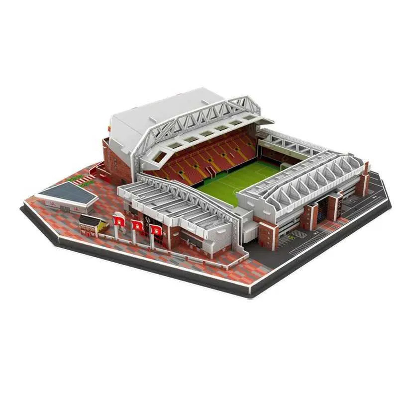 Paper DIY Anfield Football Stadium 3D Puzzle Model... From ...