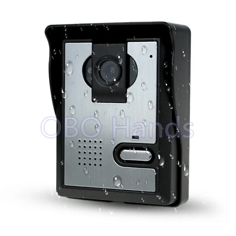 Dörrklockor gratis frakt Video Dörrtelefon Intercom System Video Door Bell Outdoor Camera med CMOS IR Night Vision for Home/Apartment