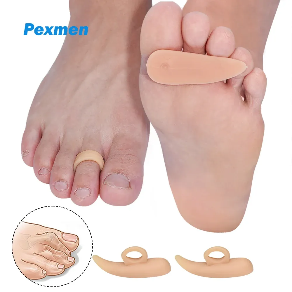 Treatment Pexmen 2/4Pcs Gel Hammer Toe Straightener Hammertoe Correctors Toe Straightening Cushion for Mallet and Overlaping Toes