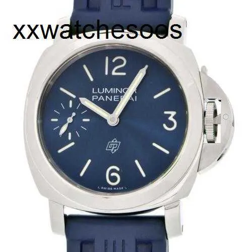 Designer Panerais ZF Factory Mouvement automatique Luminor Blu Pam01085 Deuxième ceinture en caoutchouc # CS245