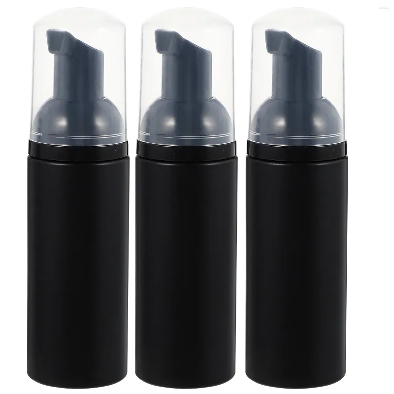 Bouteilles de rangement 3 pcs bulles shampooing moussant le distributeur de voyage mini-pompe mascara mascara à cils transparent