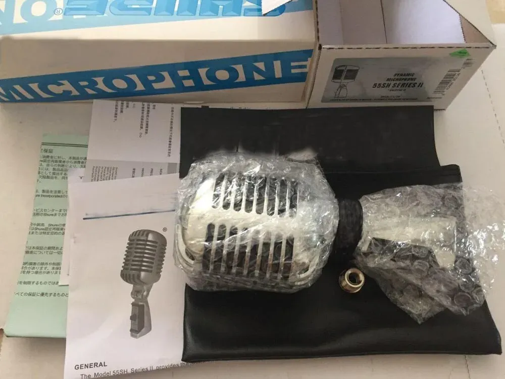 TRIFODS Gratis frakt Högkvalitativ 55SH Dynamic Microphone 55Shii Microphone, Microfonos för karaoke -inspelning i Hot Selling