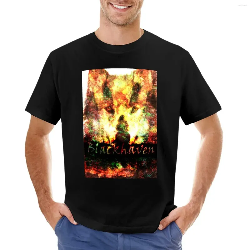 남성용 폴로 블랙 헤이븐 티셔츠 빈티지 티셔츠 땀 셔츠 그래픽