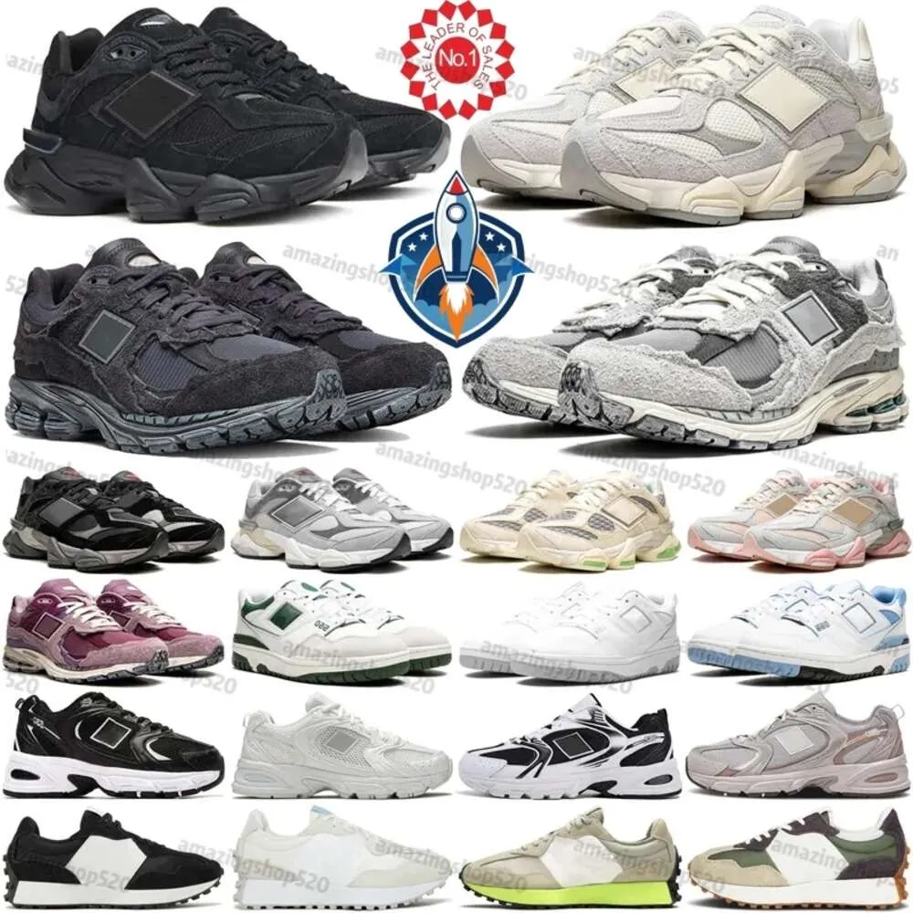 2024デザイナーNew 2002r 9060 Shoes Men Men Running Shoe 9060S Mens Outdoor Sneapers Pack Phantom Rain Cloud Arctic Gray Sea Sath Triple Black Sports