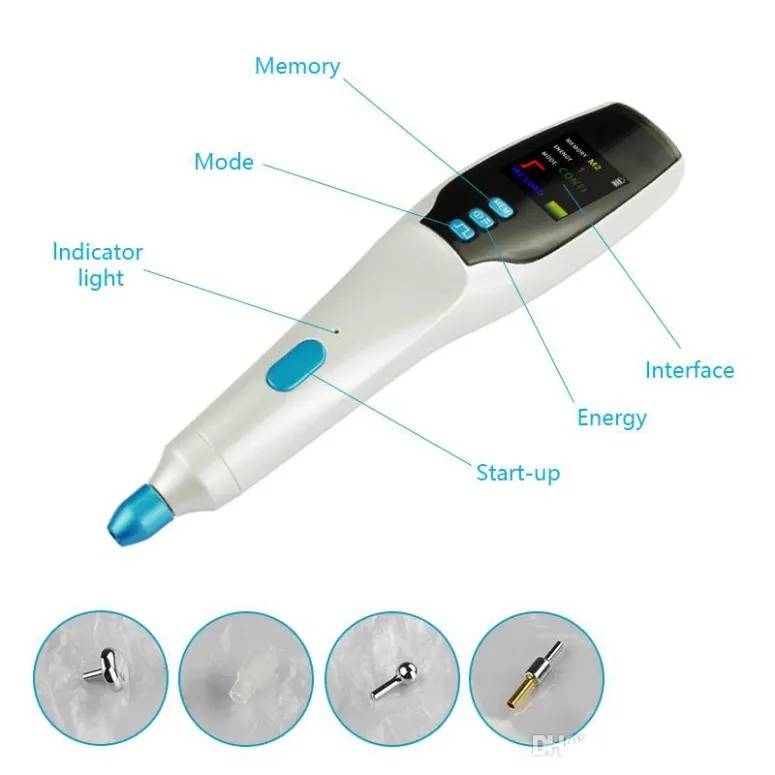 Andere schoonheidsuitrusting Beauty Plasma Pen Laser Dot Mol Removal Pen Red Blue Light Scar Acne sproet Mol Netcell Tattoo Removal Pen