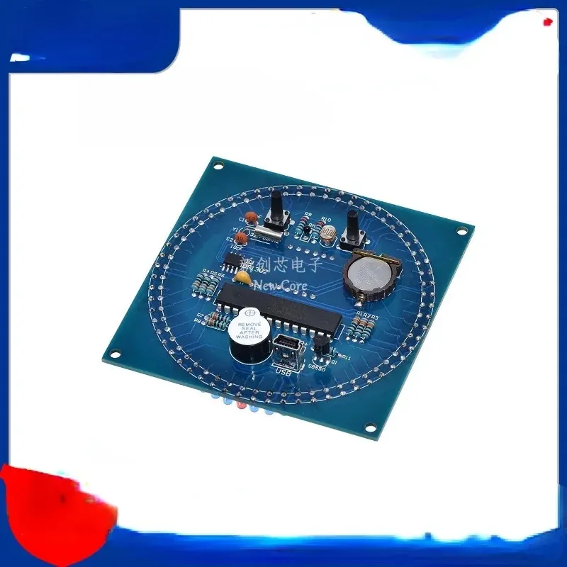 2024 DS1302 Roterande LED Display Larm Electronic Clock Module DIY Kit LED Temperatur Display för Arduinofor Arduino Temperatur Display