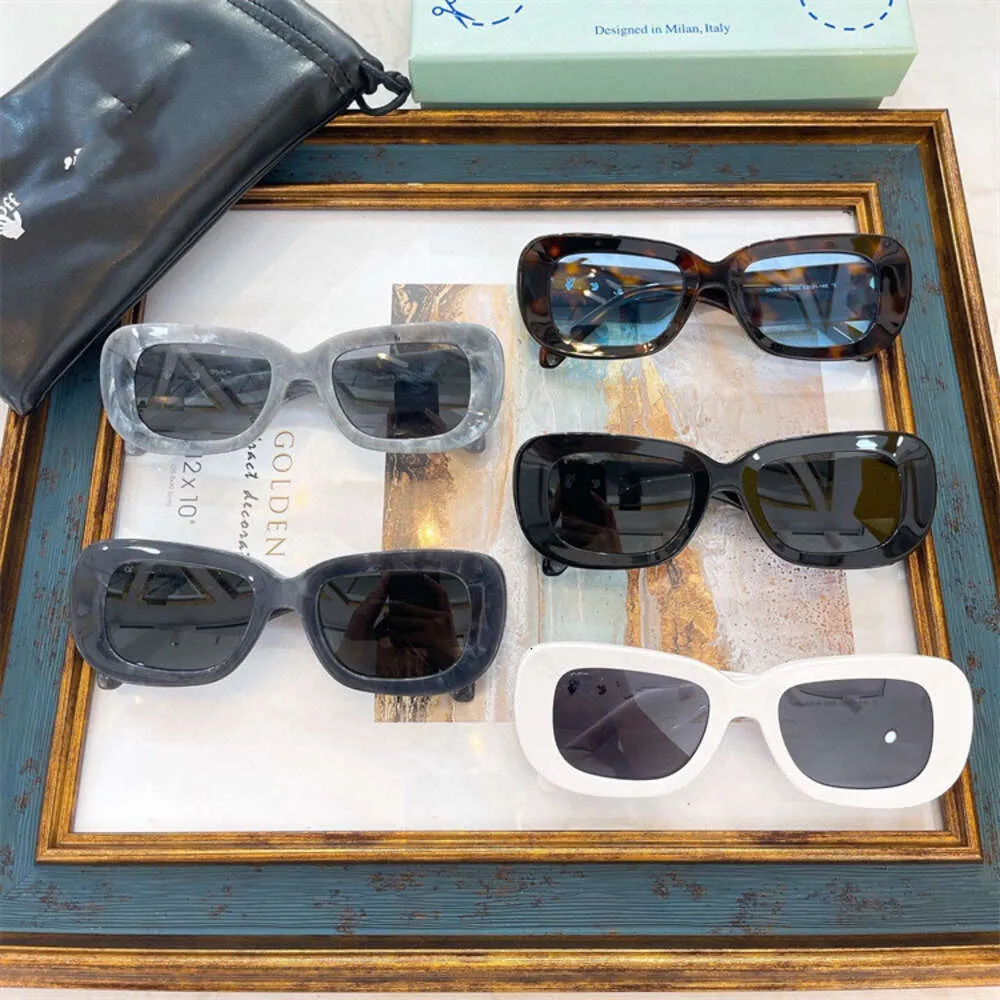 Модные солнцезащитные очки дизайнер от бренда белый топ для женщины и мужчин Omri019 Oval Uv400 Идеально подходит для морской рыбалки и пляжных бокалов с оригинальной коробкой