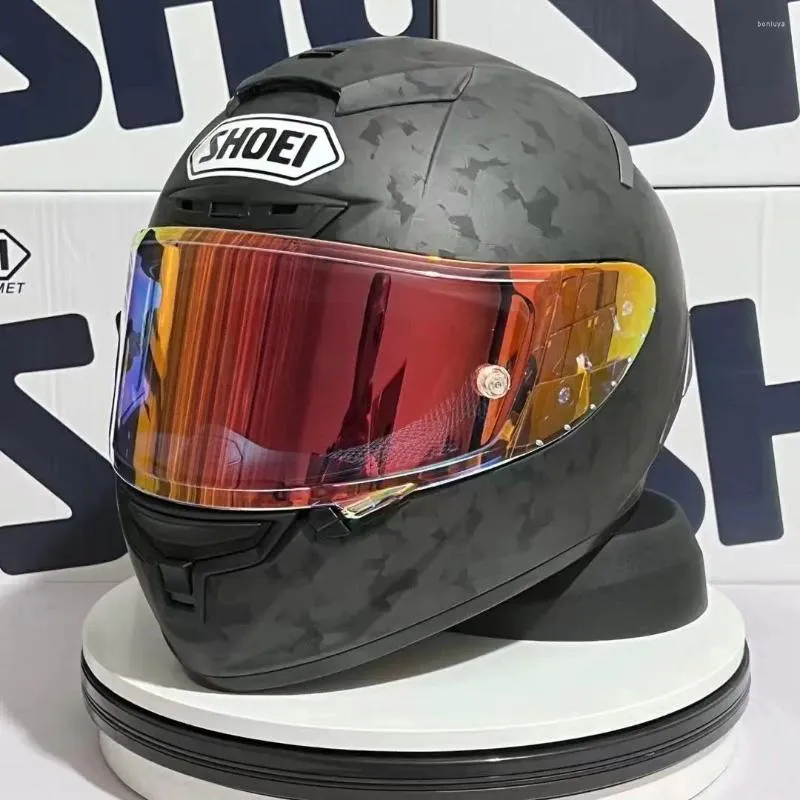 オートバイヘルメットフルフェイスヘルメットX-Spirit III模倣カーボンファイバーX-Fourteen Red Ant Sports Racing