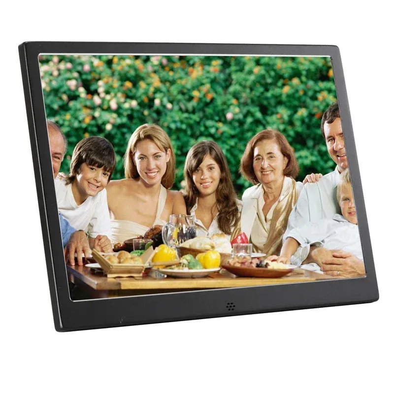 إطارات 12 بوصة LCD صورة رقمية إطار الصورة HD 1280X800 الألبوم الإلكتروني USB صورة رقمية صورة فيديو مشغل التقويم