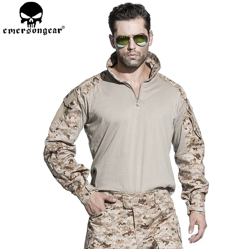 Layers EmerGear G3 Combat Shirt Military Army Airsoft Tactical Military Camouflage T -Shirt aor1 em8575