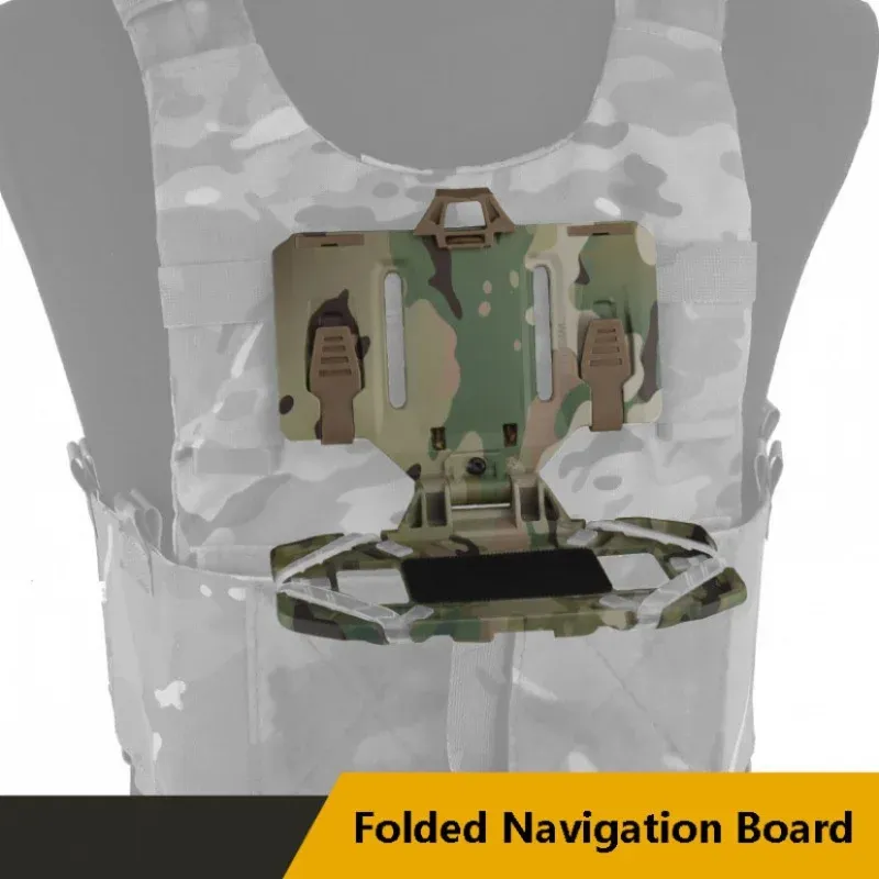 Tillbehör Militär Molle Folding Navigation Board CS Army WarGame Airsoft Gear Map Case Admin Panel Utomhus Sports Mobiltelefonhållare