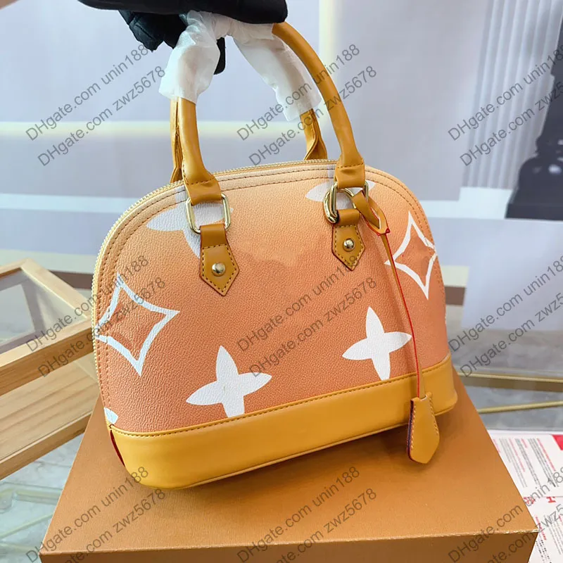 24Ss Frauen Luxurys Designer Blume Mini Totes Shell Handtasche Shouder Crossbody Ladies Handtaschen Beutel Geldbörse im Freien 24 cm