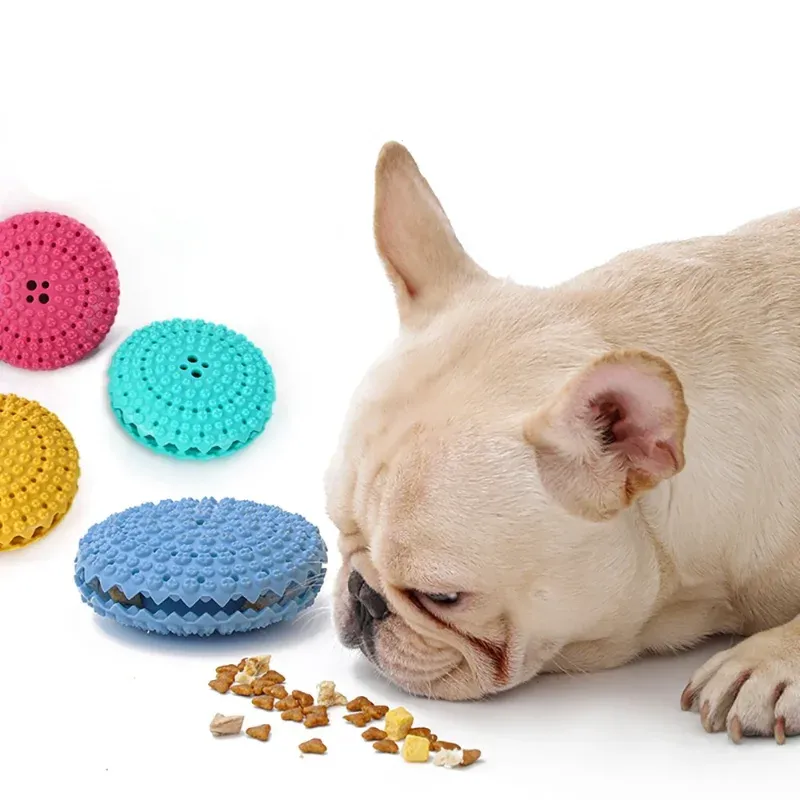 Toys 2022 New Dog Toys Stretch Rubber Leaking Ball Funny Interactive Pet Tooth Cleaning Balls Bite Resistant Chew Toys
