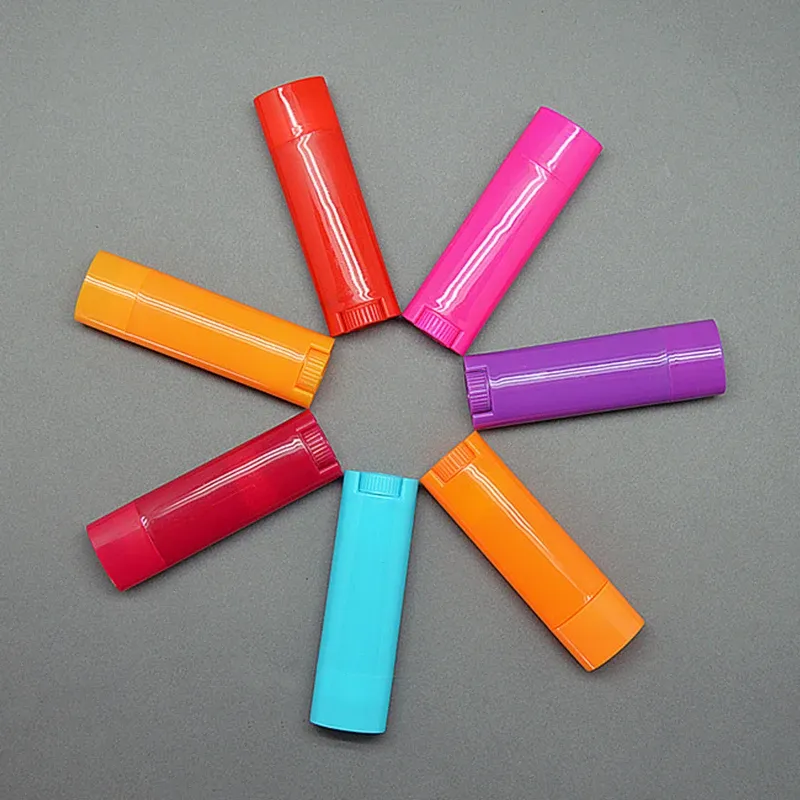 Bottles 200pcs 5ml Diy Empty Lipstick Bottle Lip Gloss Tube Lip Balm Tube Container with Cap Purple Cosmetic Sample Container