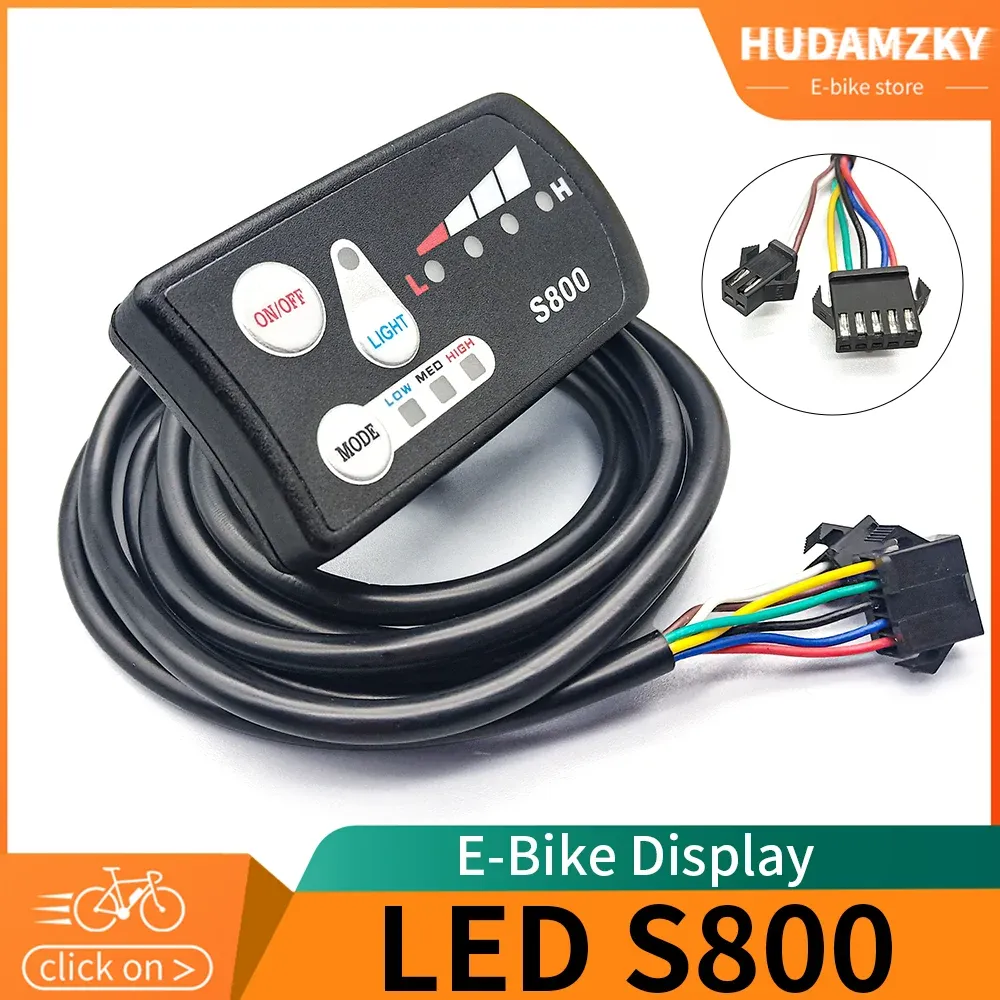 Accessori LED S800 Display 36V/48 V Visualizza in ebike Electric Bike Display intelligente per accessori kit di conversione ebike