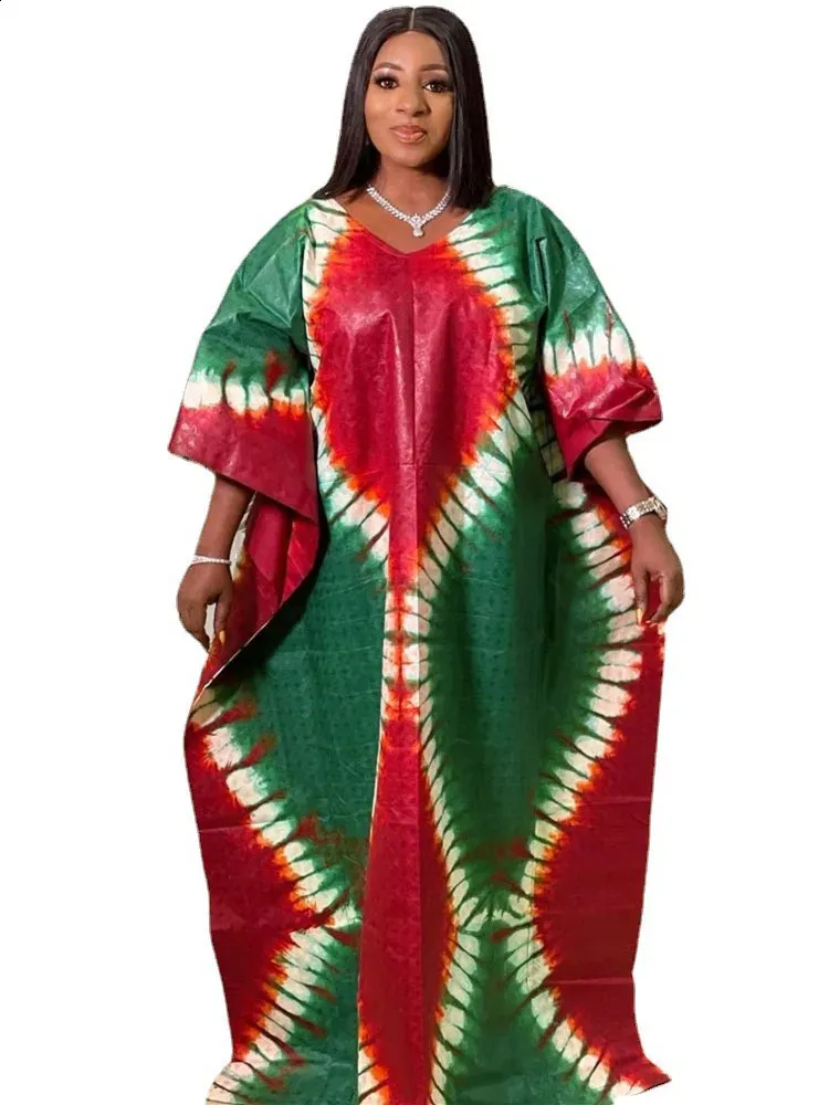 S-5XL African Dresses for Women Spring Summer Africa Party Polyester Printing Plus Size Long Dress African Robes African Clothes 240418