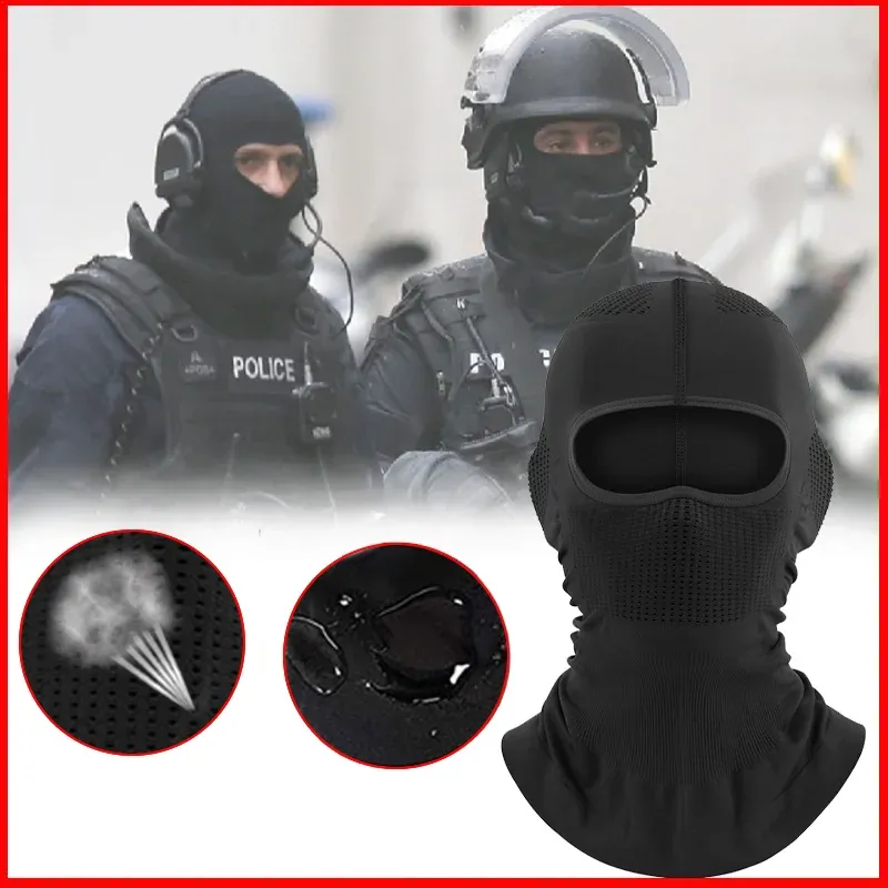 マスク陸軍警察のための軍用バラクラバ戦術的なフェイスマスク、肥厚した通気性のあるダストプルーフ摩耗性モーターサイクルヘルメットライナー