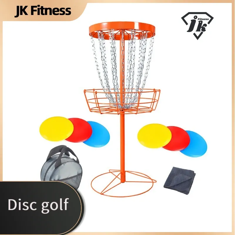 Aids Outdoor Leisure Disc Golf Game Basket Stand, Professional Throwing Disc