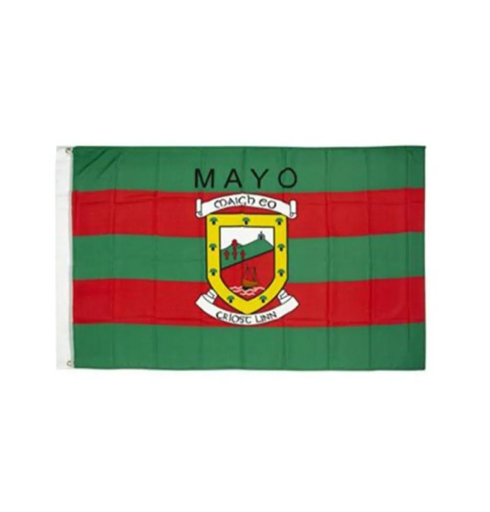 Banner du comté de Mayo Ireland 3x5 ft 90x150cm Flag Festival Festival Party Gift 100d Polyester intérieur extérieur imprimé Sells4703722