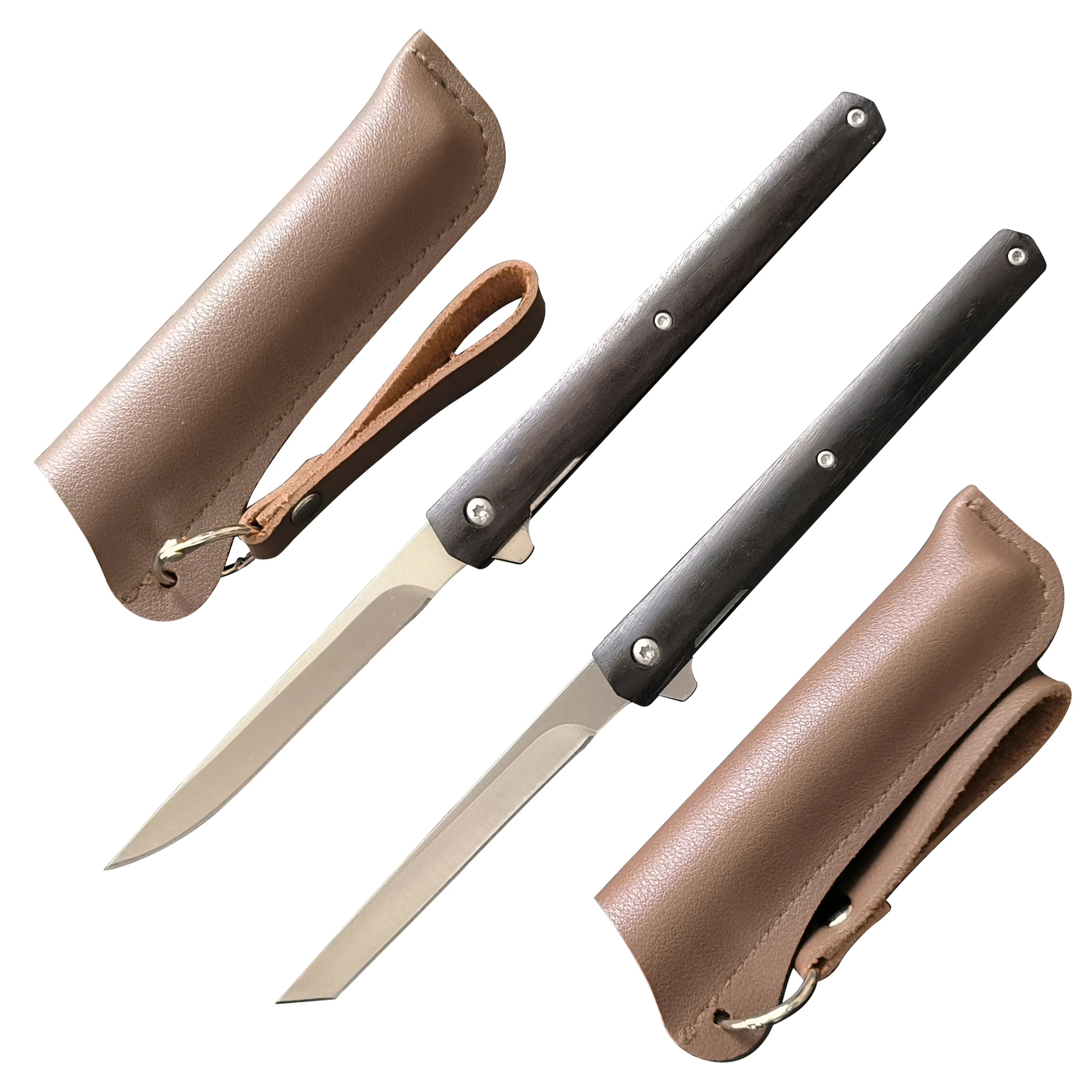 ZF-205 2023 Design 3CR stalowy ostrze drewniane 8.5 '' Składany nóż EDC na zewnątrz kempingowy nóż multitoolowy nóż kieszonkowy