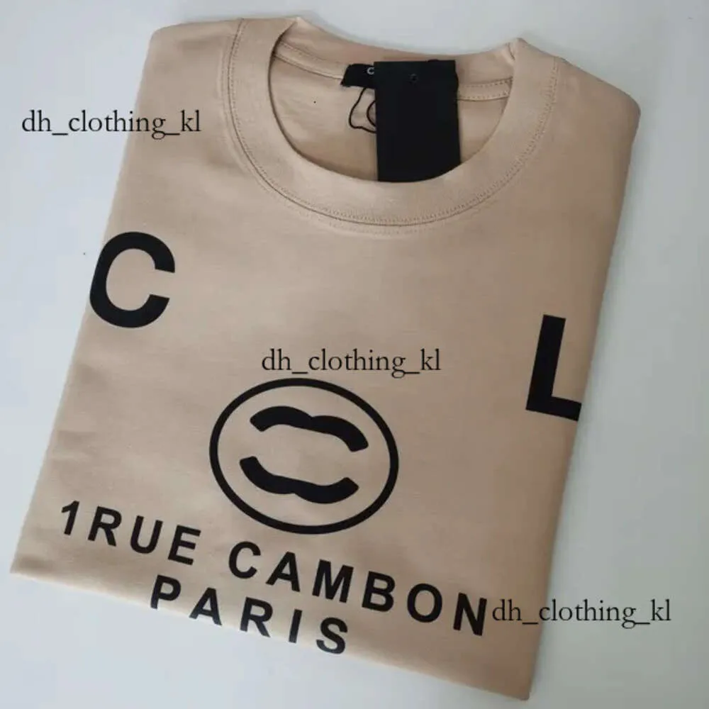 Frankrijk Designer Fashion Chanells Shoe T -shirt Luxe merken 100% katoen ademende C Letter Print Daily Casual Men Dames Chanells Sandaalhemd T -shirt Tops 179