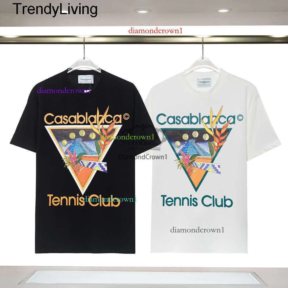 New Casablanc Shirt Designer T-shirts Luxe Tshirt Casablanca Casablancas Shirt for Men Top surdimension