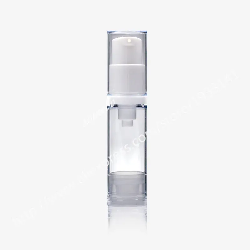 Bottles Hot Sale 50pcs/lot 5ml Empty Small Airless Pump Lotion Bottles with White Pump Clear Cap, Emulsion Refillable Bottle