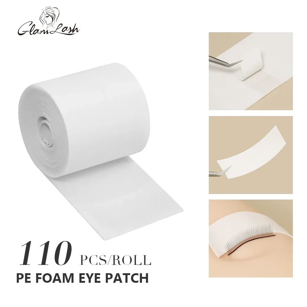 Tools GLAMLASH 110 Pcs/roll Eyelashes PE Foam Tapes Graft False Lashes Eye Patch Easy Remove Tape Stickers Under Eye Pads Makeup Tool