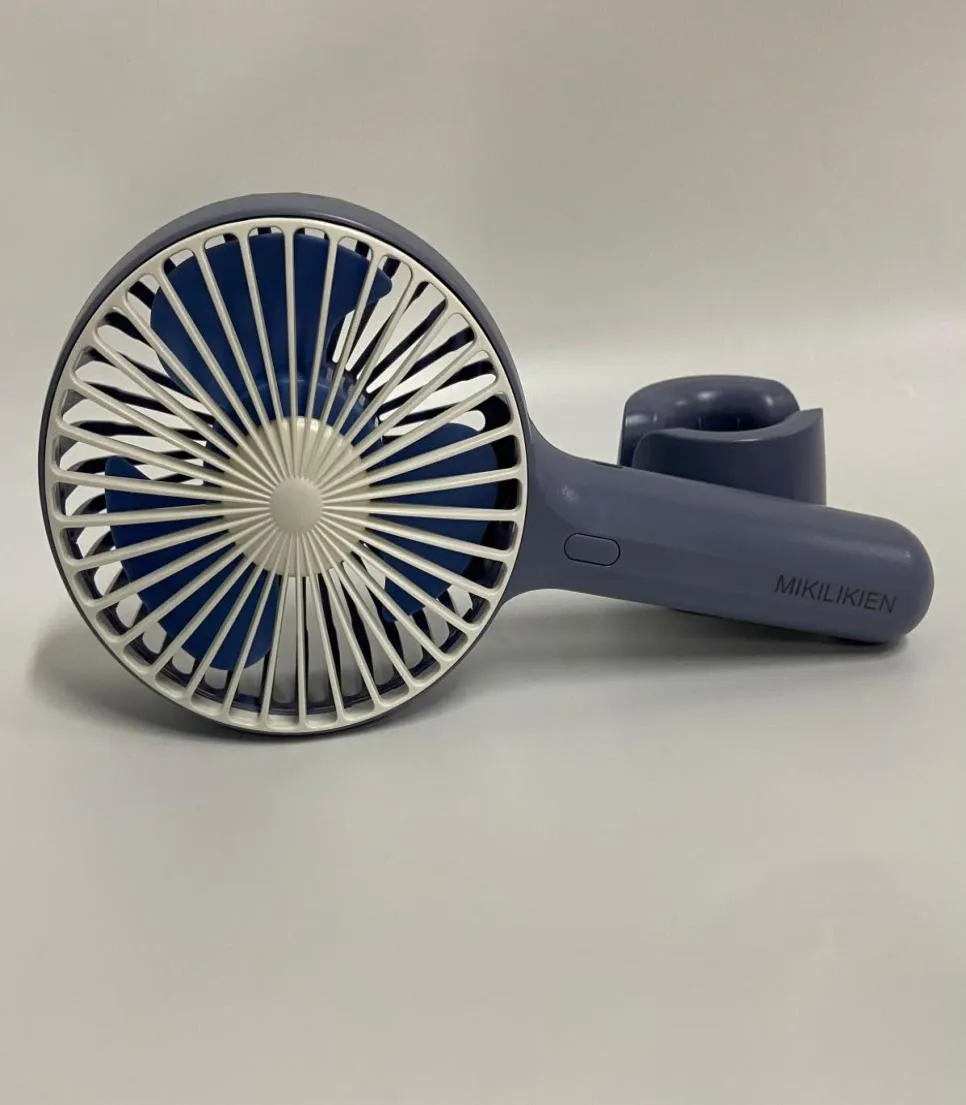 Mikilikien Electric Fans USB Desk Fan Liten Personlig bärbar barnvagn Tabell med 2600mAh Uppladdningsbart batteri som drivs Cooling8845799