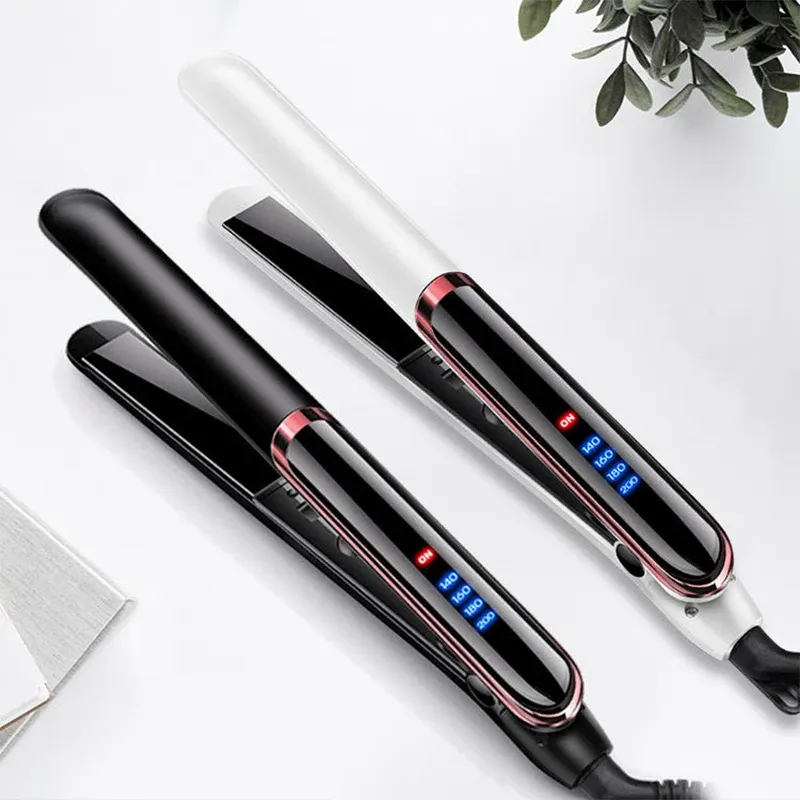 Straighteners Hot Sales New Nano Flat Iron Straightener Ceramic Ionic Fast Heating Rotating Hair Curlers Professional Hair Salon Iron