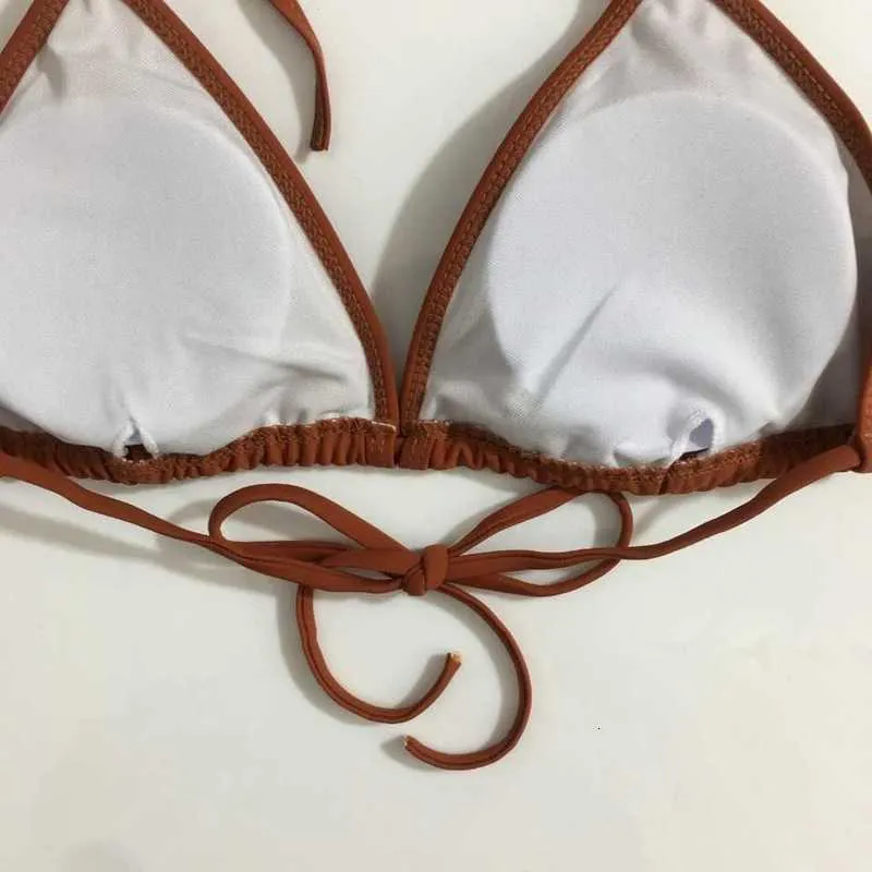 Designer di costumi da bagno femminile 2023 Summer Nuovo biancheria da cinghia di bikini sexy in bikini+set di dopamina inframobilità con scatola G3Y6