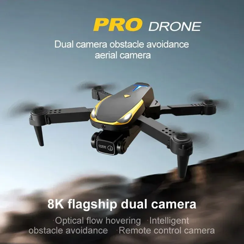 Drones 8K HD Double Camera Drone 4K безмолвные профессиональные GPS Wi -Fi Уклонение от препятствий склад RC Quadcopter Child 4K Drone