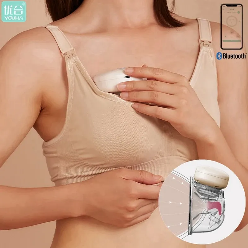 Enhancer Youha Gen1 elektrische borstpomp Wearable Handsfree Breast Pumps Draadloos (2023 Nieuwe app -versie)