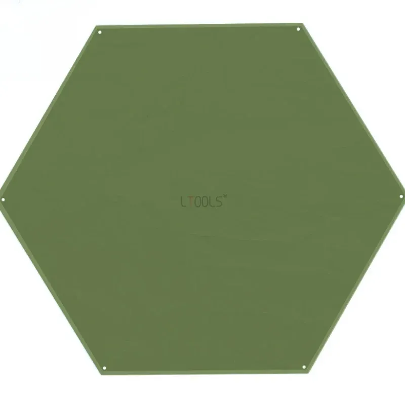 Mat 2,4m 3m 3,6m grand camping mat hexagone étanche à feuille de terre de piste de pic nac