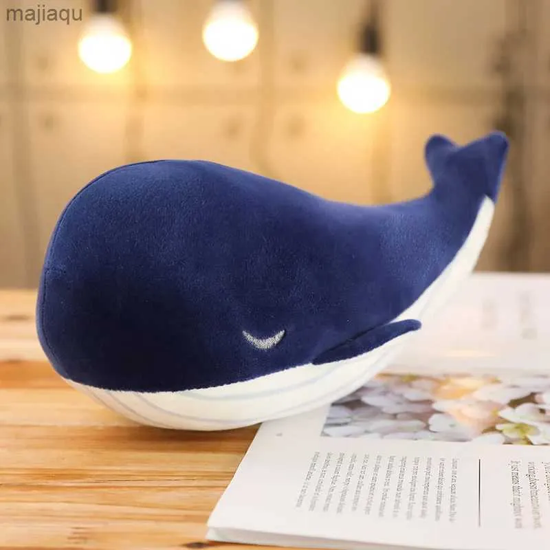 Bambole peluche da 25 cm Cartoon super morbido giocattolo peluche mare blu balena giocattolo morbido di pesce animale per bambini regalo di compleanno per bambini
