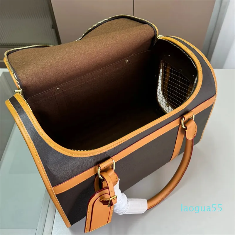 Pet Pack Seyahat Çantası Lüks Duffle Designer Bagaj Çantası Kadın Omuz Çantaları Moda Klasik Çiçek Büyük Kapasite Duffel Bag