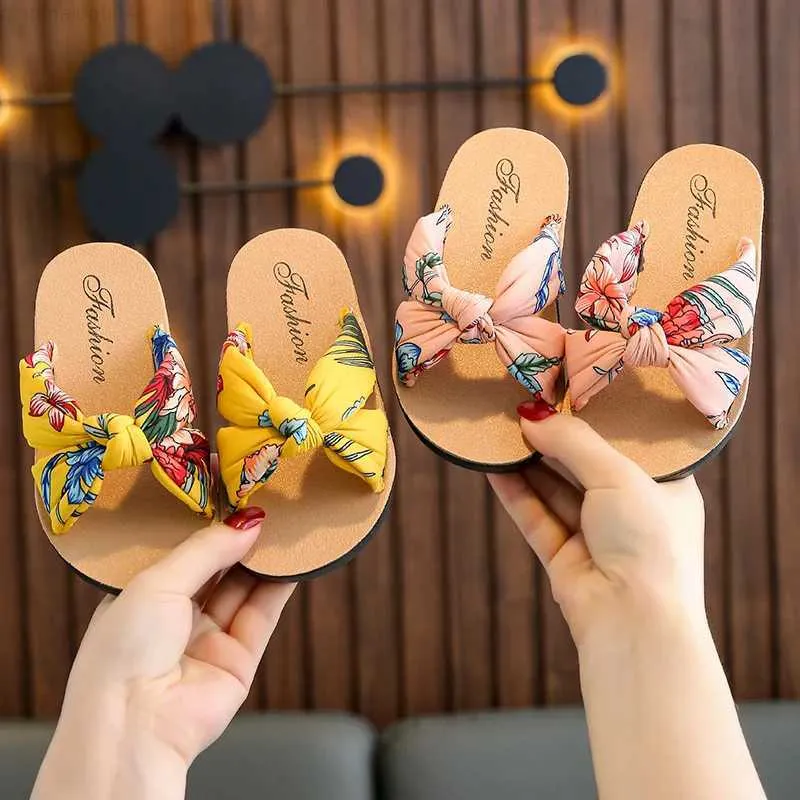 スリッパPudcoco Adorable and Comfy Girls Sandals Boho Sponge Softy Casual Cloth Sandals for Autdoorl2404