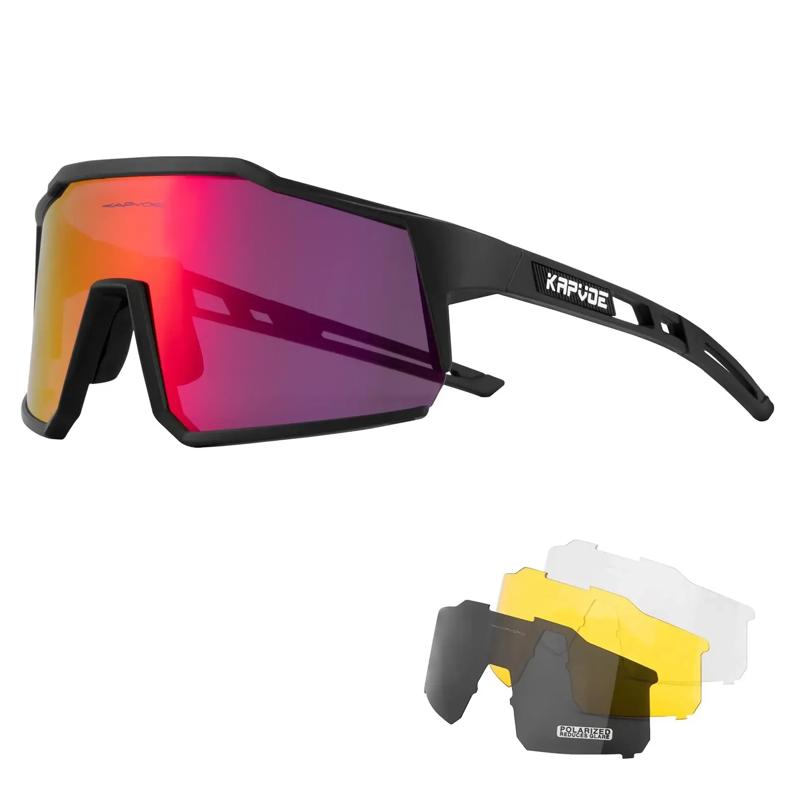 Sunglasses New Kapvoe Polarized Cycling Glasses Mountain Road Bike Cycling Goggles Men Sunglasses Eyewear Windproof Sport Bicycle Glasses