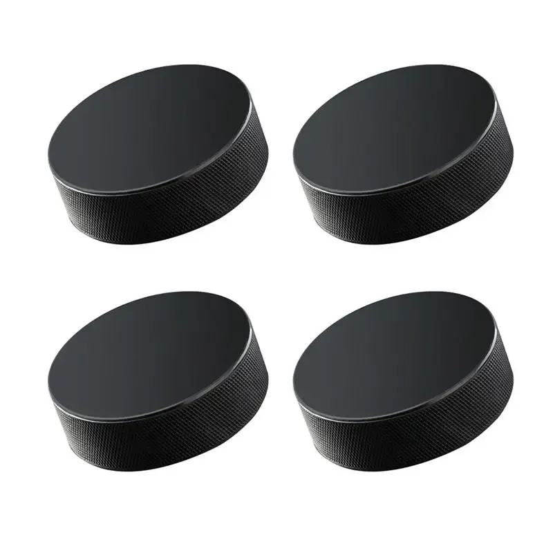 Hóquei 4pcs Profissional Rubrote Ice Hockey Pucks Standard Balls Sports Sports Sports for Practice Training Game