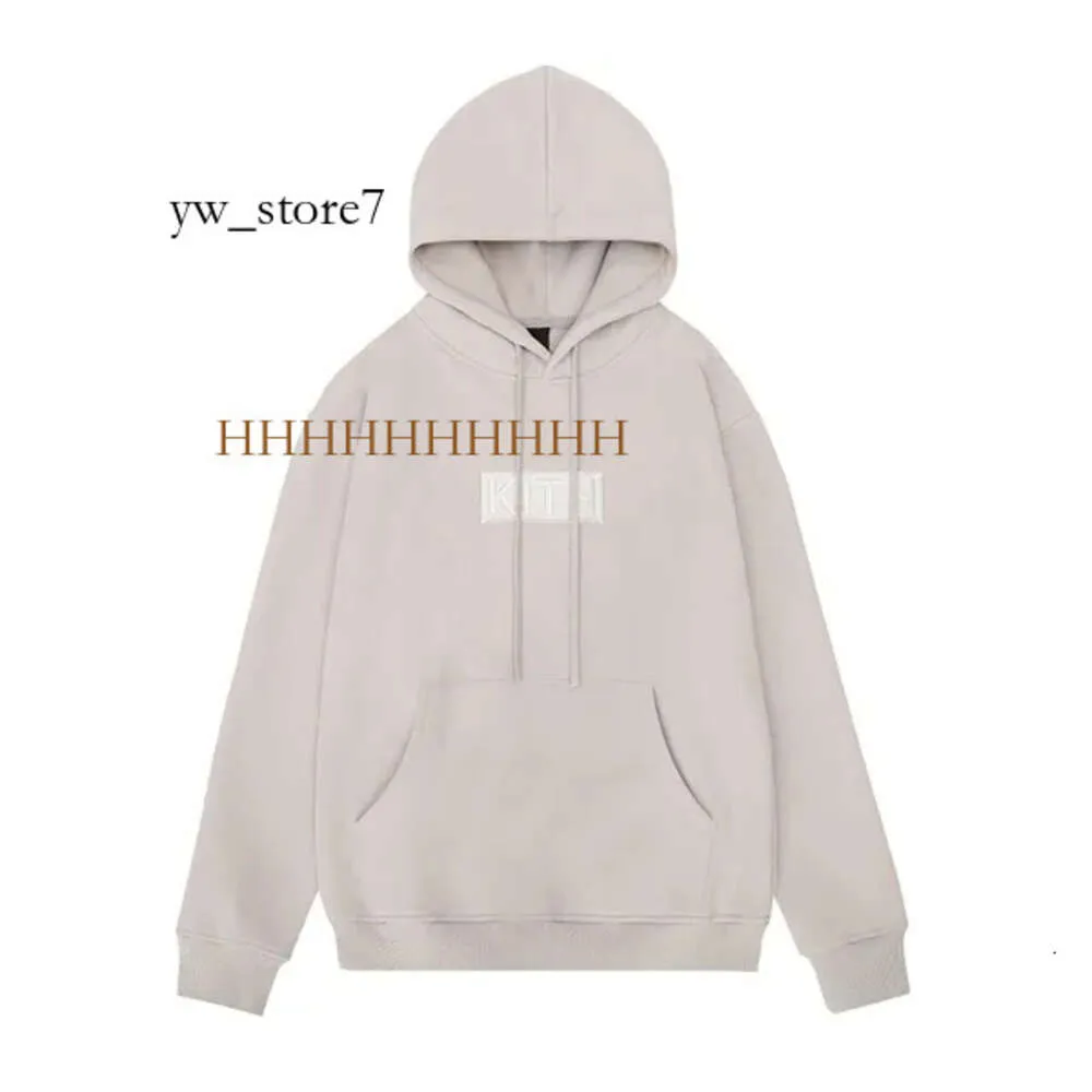 New Kith 23ss Mens Designer Luxo Men Sweatshirts Pullover Womens Letra de algodão Letra de moda de moda comprida Roupas de marca Kith mens feminino 7325