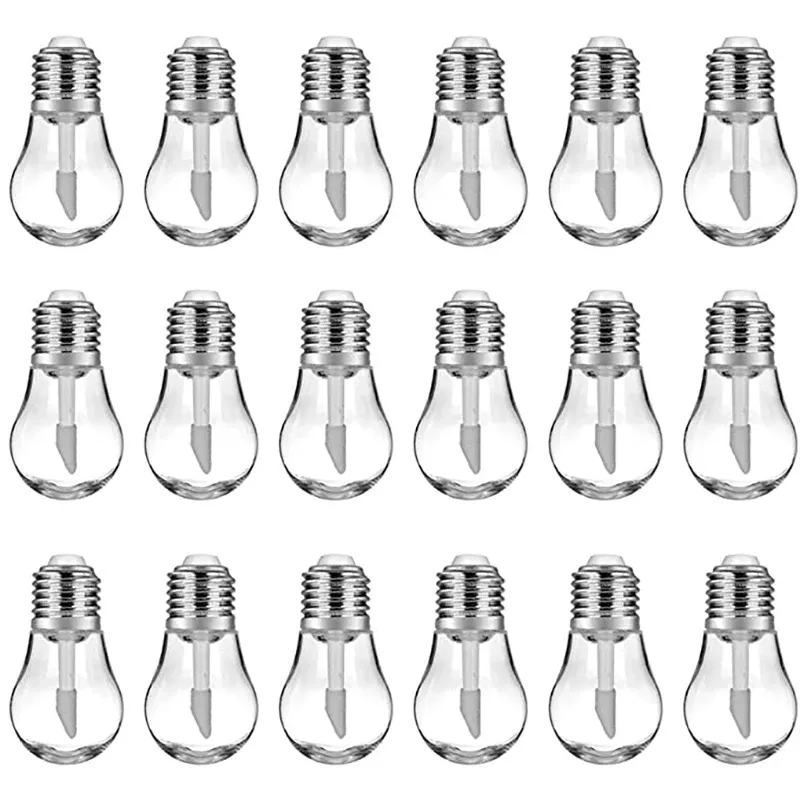 Garrafas 20 peças Tubo de bálsamo de lâmpada engraçado em forma de lâmpada pequena garrafas de lábios reabastecíveis vazios, contêineres de batom de cosméticos DIY, DIY