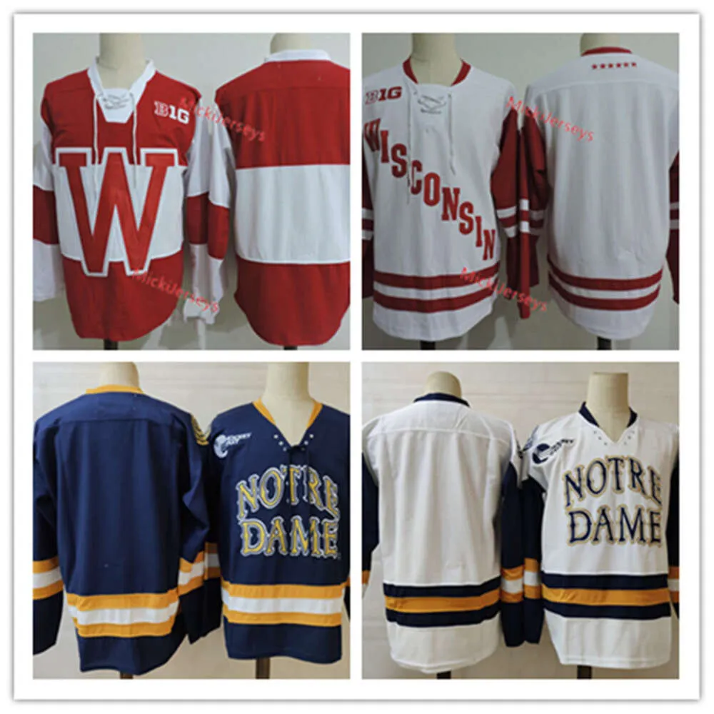 KOB 2022 NCAA Custom Nd Stitche 35 Matthew Galajda Hockey Jersey 28 Tyler Carpenter Jersey 29 Charlie Raith 30 Ryan Bischel 32 Hunter Weiss