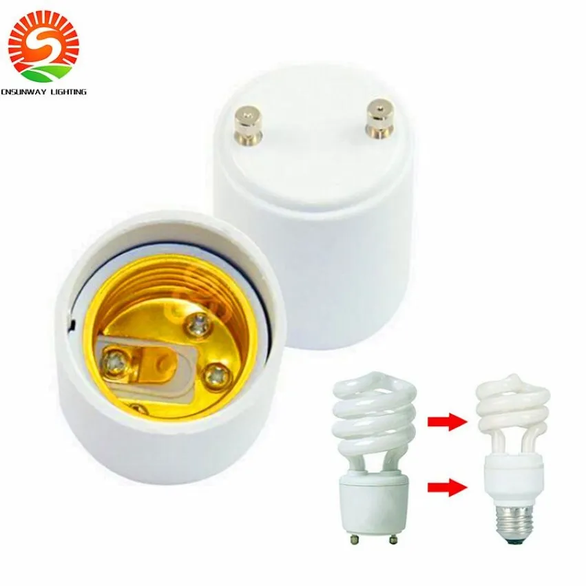 GU24 tot E26 E27 Adapterpakket van 4 maximaal wattage 1000W hittebestendig tot 200 ° C brandbestendige bekeerlingen Pin Basis armatuur GU2308Z